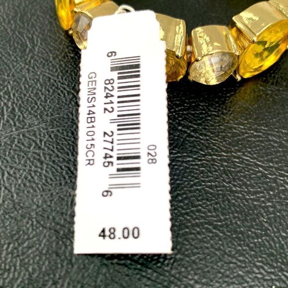 Lee Angel Designer Bracelet – Yellow Crystals, Gold Plated + Gift Pouch - Picture 7 of 11